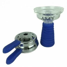 Чаша Amy DeLuxe Синя (силікон, скло)