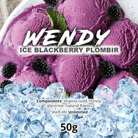 Табак Wendy Ice Blackberry Plombir (Венди Айс Ежевика Пломбир) 50 грамм