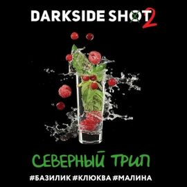 Тютюн DarkSide Shot Північний Трип (Дарксайд Шот базилік, журавлина, малина) 120 гр