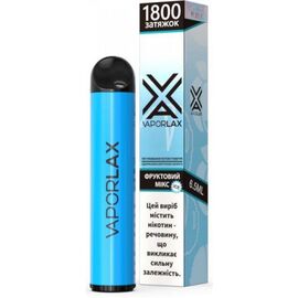 Одноразка Vaporlax (Вапорлакс) Фруктовий Мікс Айс 1800| 5%