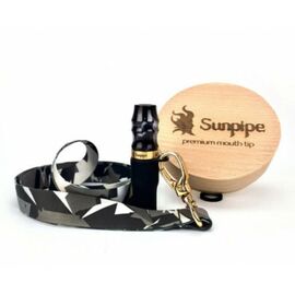 Персональний Мундштук для кальяну Sunpipe Premium Mini 2.0 Black (стрічка)
