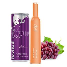 Одноразка Elf Bar CR500 Red Bull Grapes (Ельф бар Ред Булл Виноград)