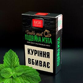 Тютюн Basio Подвійна м'ята 50 грам