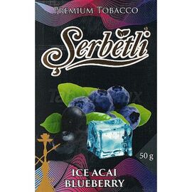 Тютюн Serbetli Ice Acai Blueberry (Щербетлі Айс Аcаї Чорниця) 50грам