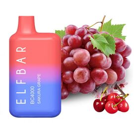 Одноразка Elf Bar BC4000 Sakura Grape (Ельф бар Виноград Сакура)