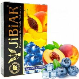 Тютюн Jibiar Ice Peach Blueberry (Джибіар Айс персик чорниця) 50 грам