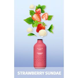 Одноразка Elf ​​Bar BВ3500 Strawberry Sundae (Ельф Бар Полуничне Морозиво)