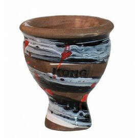 Чаша для кальяну Kong Phunnel Glaze Space Dracula Black