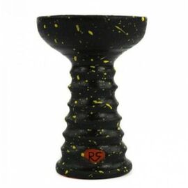 Чаша RS Bowls Ideal (SI) глянцевая черная с желтыми точками