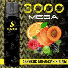 Одноразка Fumari 3000 Mega Абрикос Апельсин Ягоди