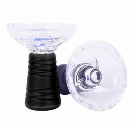 Стеклянная чаша для кальяна Yahya Diamond Черная