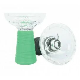 Стеклянная чаша для кальяна Yahya Diamond Зелёная