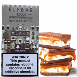 Одноразка Elf Bar TE5000 Christmas Edition Hazel Toffee (Ельф бар Іриска)