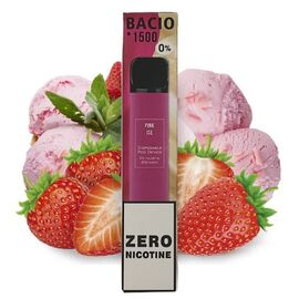 Одноразка Bacio 1500 Pink Ice (Басіо 1500 Полуничне Морозиво БЕЗ НІКОТИНУ)
