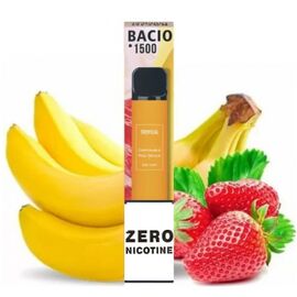 Одноразка Bacio 1500 Tropical (Басіо 1500 Полуниця Банан БЕЗ НІКОТИНУ)