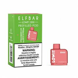 Картриджі Elf Bar Lowit 2500 Strawberry Ice (Ловіт Полуниця Айс)