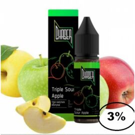 Рідина Chaser Black Triple Sour Apple (Чейзер блек Потрійне Кисло Яблуко) 15 мл, 3%