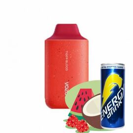 Одноразка Vozol 6000 Tiger Blood (Кокос Кавун Полуниця Енергетик)