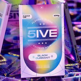 Тютюн 5IVE Tea Line Black Currant (Файв Чайна лінійка Чорна Смородина) 100 грам