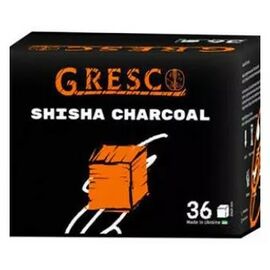 Вугілля горіхове Gresco картон (Греско) 0,5 кг кубик