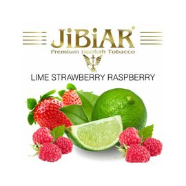 Тютюн Jibiar Lime Strawberry Raspberry (Лайм Полуниця Малина) 100 гр