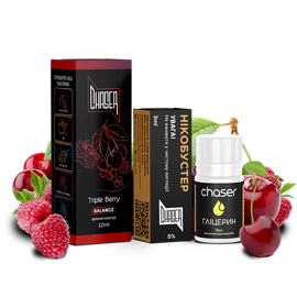 Рідина Набір Chaser Black Triple Berry 30 мл 5%