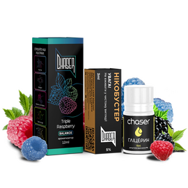 Рідина Набір Chaser Black Triple Raspberry 30 мл 5%