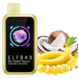 Одноразка Elf Bar 10000 Touch Coconut Banana (Кокос Банан)