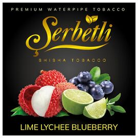 Тютюн Serbetli Lychee Lime Blueberry (Лайм Лічі Чорниця) 100гр