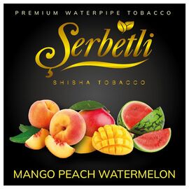 Тютюн Serbetli Mango Peach Watermelon (Манго Персик Кавун) 500 гр