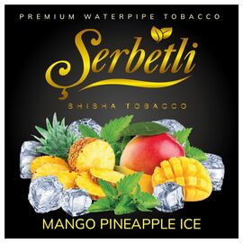 Тютюн Serbetli Mango Pineapple Mint Ice (Манго Ананас М'ята Лід) 100 гр