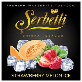 Тютюн Serbetli Ice Strawberry Melon (Диня Полуниця Льод) 100гр