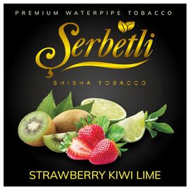 Тютюн Serbetli Strawberry Kiwi Lime (Полуниця Ківі Лайм) 100гр