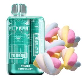 Одноразка Elf ​​Bar TE5000 Cotton Candy (Солодка Вата)