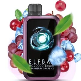 Одноразка Elf Bar BC20000 Touch Cranberry Grape Ice (Журавлина Виноград Лід)