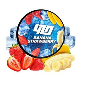 Тютюн 420 Ice Banana Strawberry (Полуниця Банан Льод) 100 гр