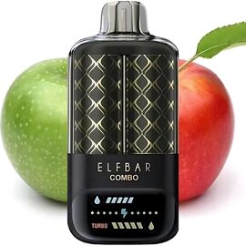 Одноразка Elf Bar Combo 20000 Green Apple & Double Apple Shisha (Подвійне Яблуко)