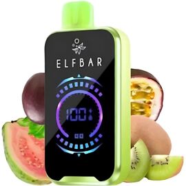Одноразка Elf Bar RAYA D2 20000 Kiwi Passion Fruit Guava (Ківі Маракуя Гуава)