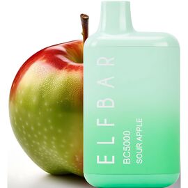 Одноразка Elf Bar BС5000 Sour Apple (Кисле Яблуко)