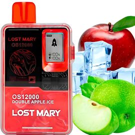 Одноразка Lost Mary OS12000 Double Apple Ice (Подвійне Яблуко Лід)
