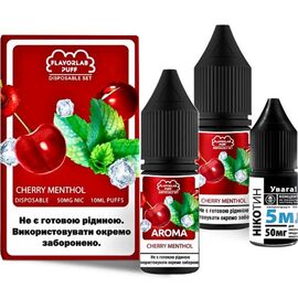 Рідина Набір Flavorlab Puff Cherry Mentol (Вишня Ментол) 10 мл 5%
