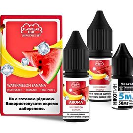 Рідина Набір Flavorlab Puff Watermelon Banana (Кавун Банан) 10 мл 5%