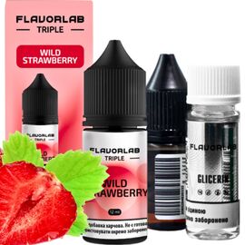 Рідина Набір Flavorlab Triple Wild Strawberry (Дика Полуниця) 30 мл 6,5%