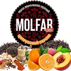 Тютюн Molfar Chill Line Цитрусовий Персик (Апельсин Персик Бергамот Спеції) 100 гр