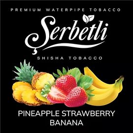Табак Serbetli Pineapple Strawberry Banana (Ананас Клубника Банан) 500 гр