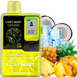 Одноразка Lost Mary OS12000 Pineapple Coconut Ice (Ананас Кокос Лід)