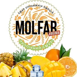 Тютюн Molfar Virginia Line Тропічний Смузі (Ананас Апельсин Манго Льод) 100 гр