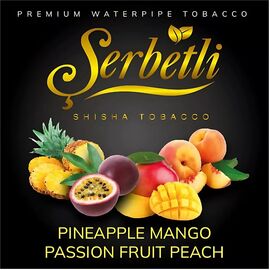 Тютюн Serbetli Pineapple Mango Passion Fruit Peach (Ананас Манго Маракуя Персик) 100 гр