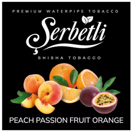 Тютюн Serbetli Peach Passion Fruit Orange (Персик Маракуя Апельсин) 100 гр