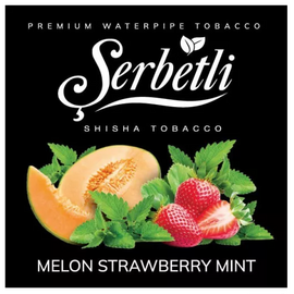 Тютюн Serbetli Melon Strawberry Mint (Диня Полуниця М'ята) 100 гр